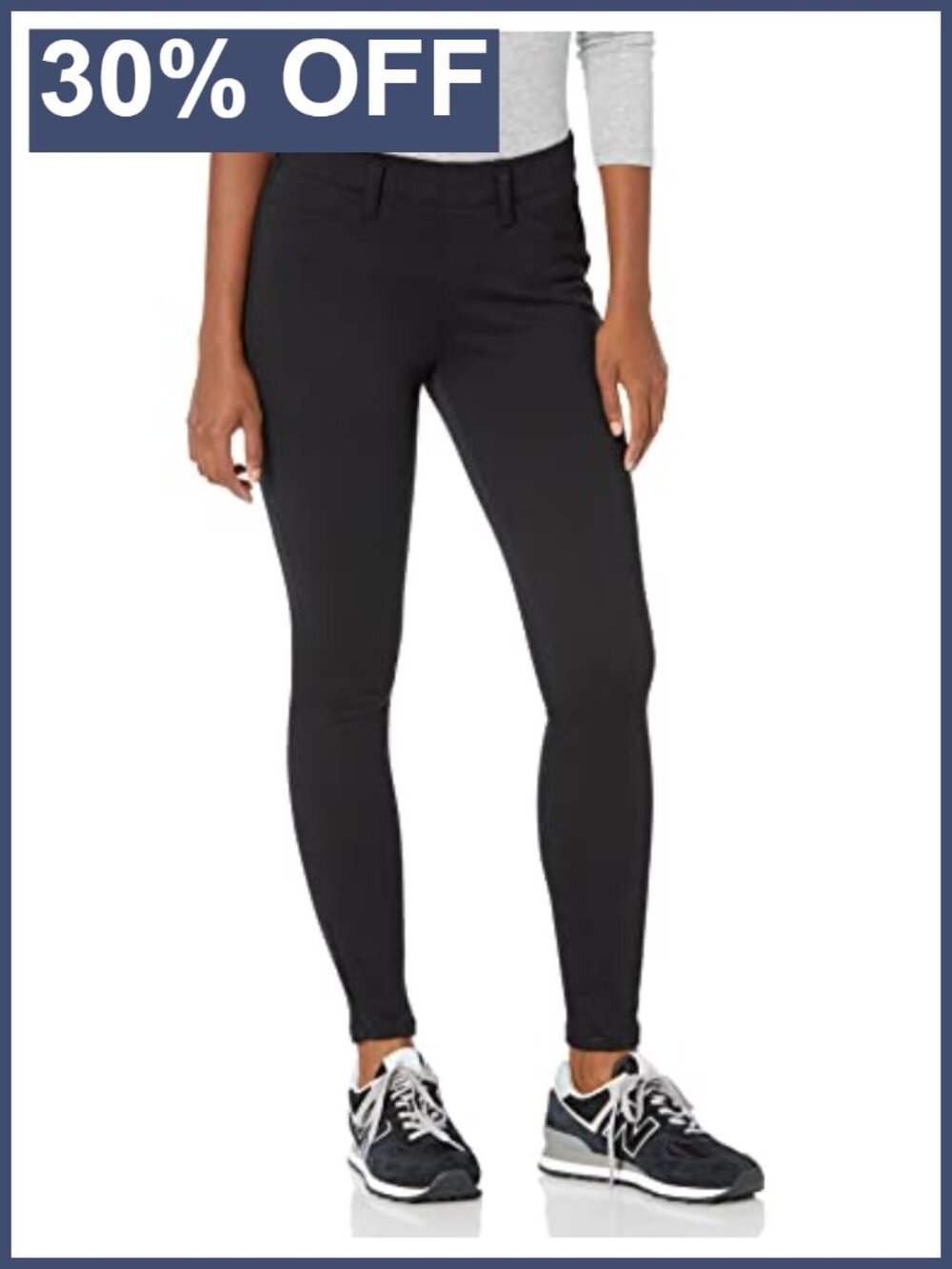 Women's Pull-On Mid Rise Stretchy Knit Jegging Skinny Fit Denim